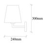 Opviq Profil - 4652 Lámpara de pared blanco y dorado